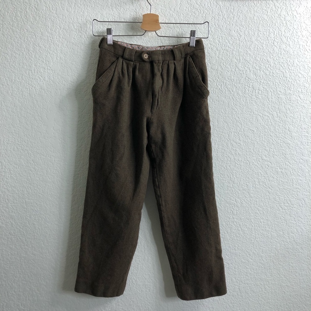 Missoni Uomo Vintage Boys Wool Trousers Plaid Dres - Picture 2 of 7